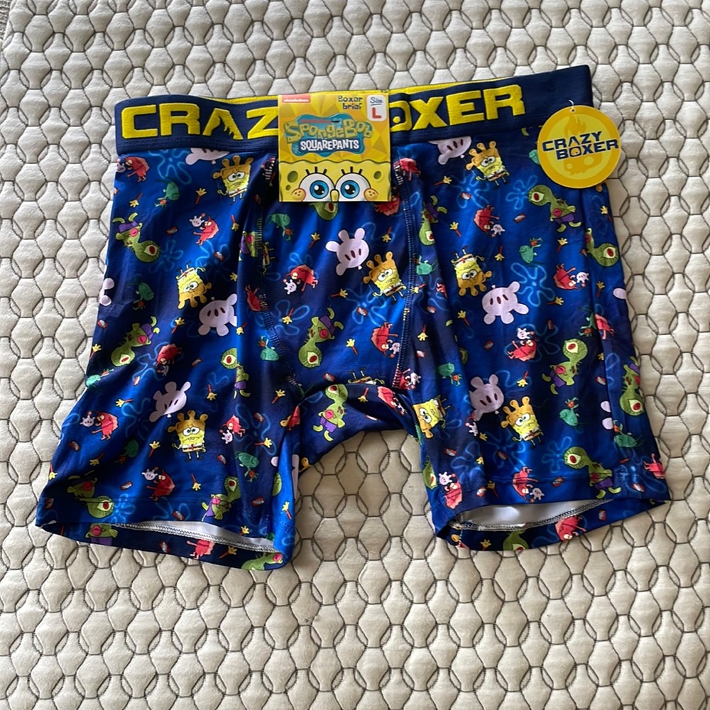SpongeBob SquarePants Crazy Boxers Size L